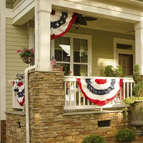 Bradford outdoor patriotic decor flags add festive mood to your home exterior.