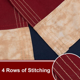 Bradford vintage American flag details for historic-inspired home decor.