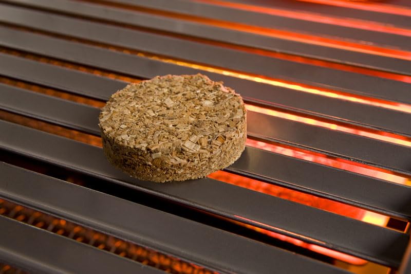 Clean smoke with less ash from Bradley bisquettes enhances natural flavors.