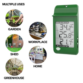 Brannan Digital Max Min thermometer IP65 protection demonstrates water resistance in wet conditions