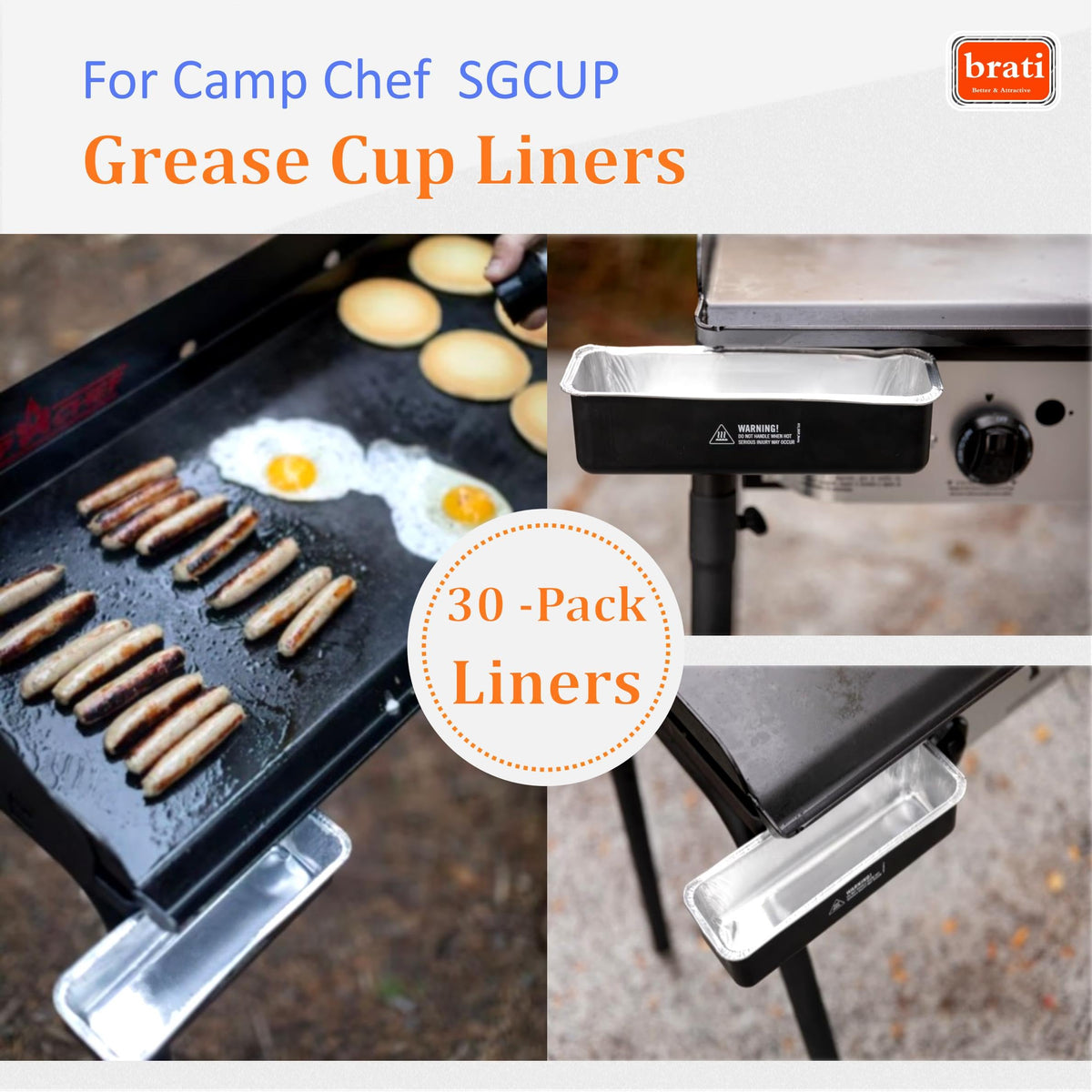Brati liner for FTG600 compatible with 4-burner griddles.