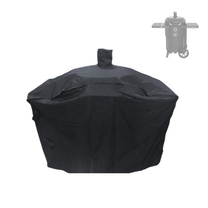 Brati grill cover on Oklahoma Joe’s Bronco 18-inch, protecting against rain