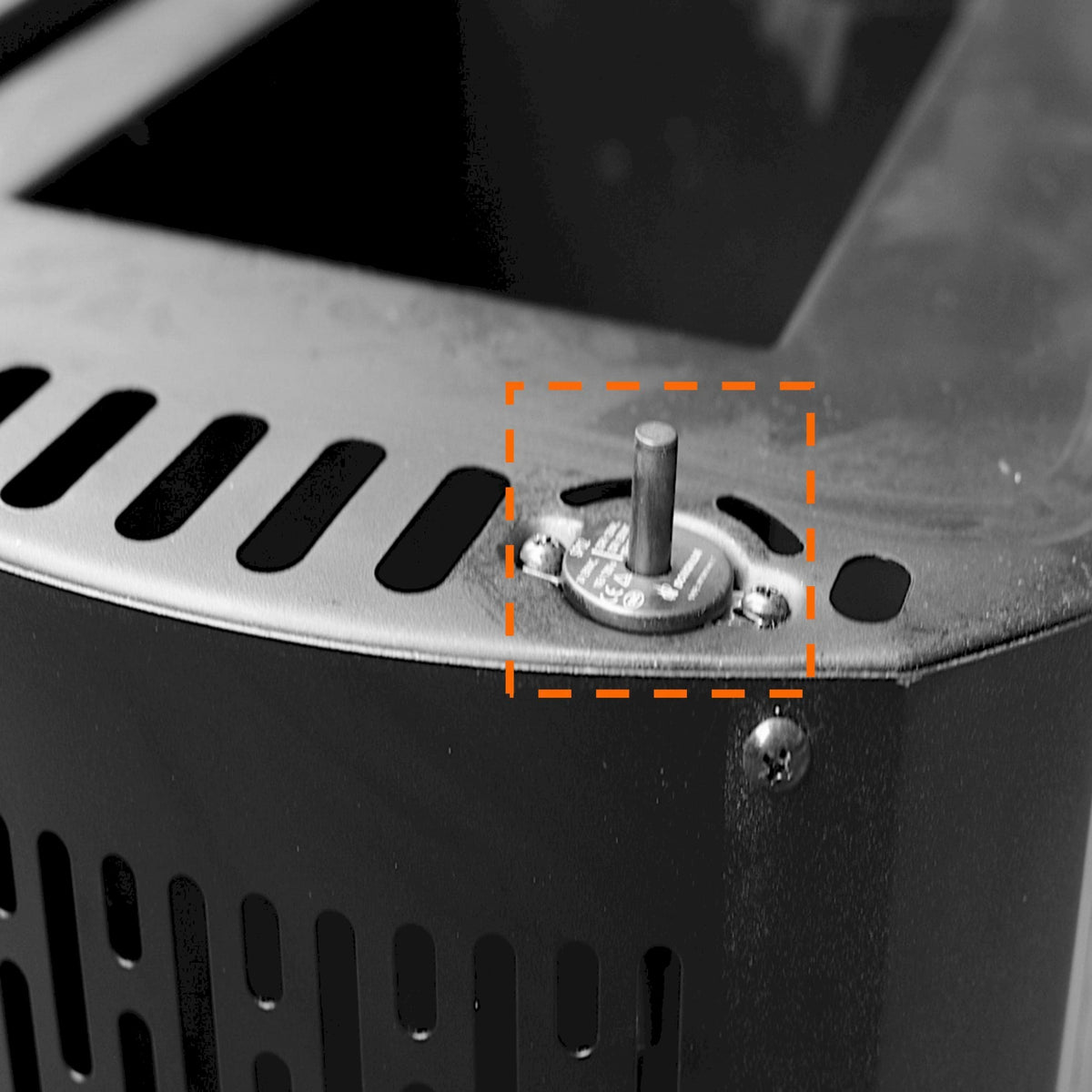 Brati hopper lid switch demonstrates safety sensor in use