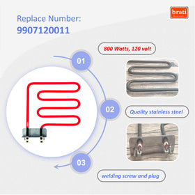 BRATI stainless steel heating element ensures durable performance for long smoking sessions