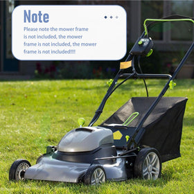 Braveboy 970834002 easy-emptying design allows quick disposal after mowing.