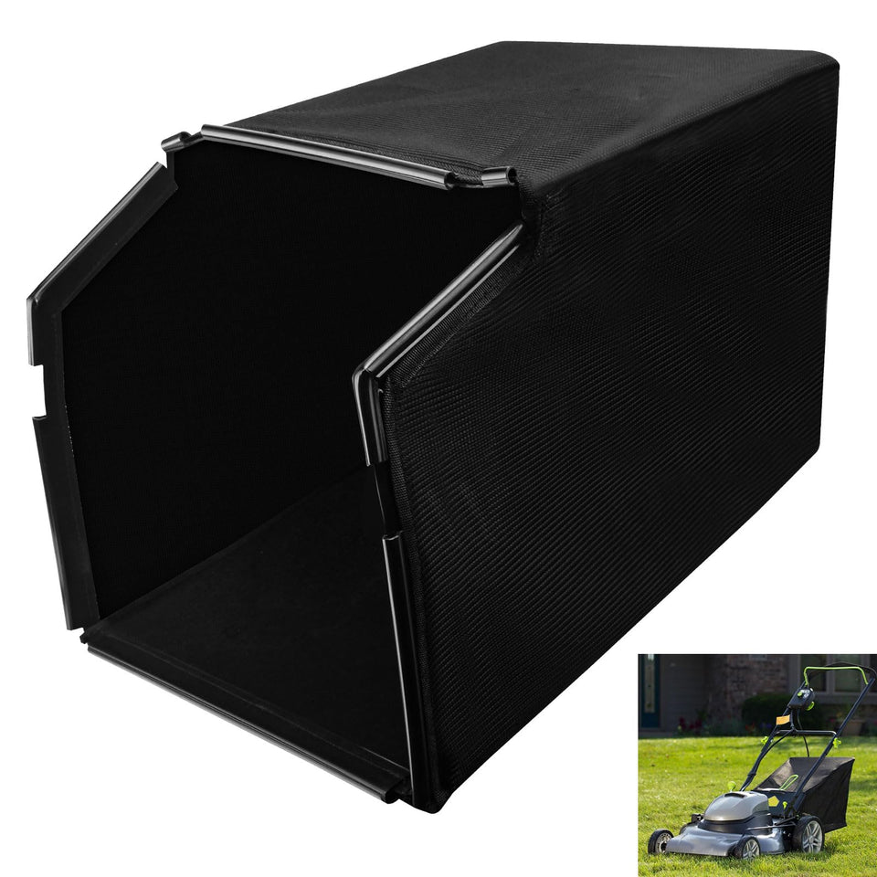 Braveboy 970834002 nylon bag body captures grass clippings during mowing.