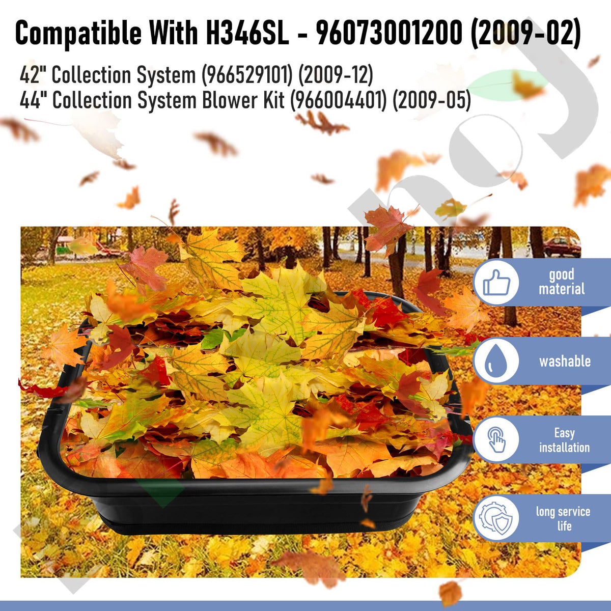 Braveboy collection-system compatibility for 42- to 61-inch decks