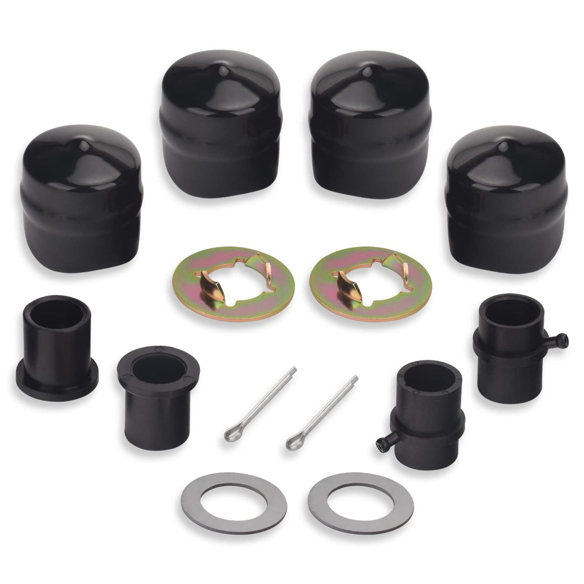 Braveboy front wheel bearing bushing set 736-04228 components for smoother mower operation.