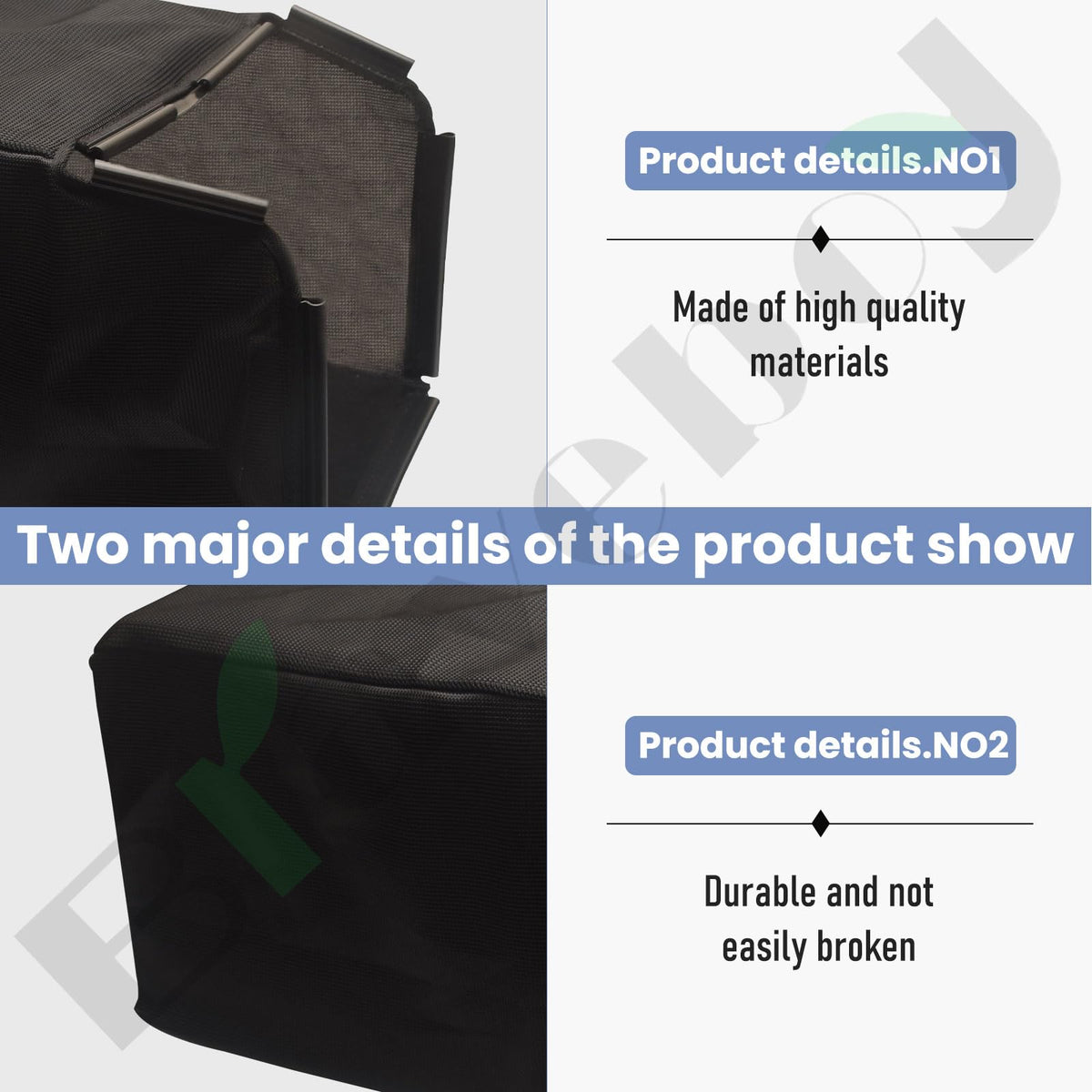 Braveboy grass bag catcher compatible with LM2101 helps prevent debris spills
