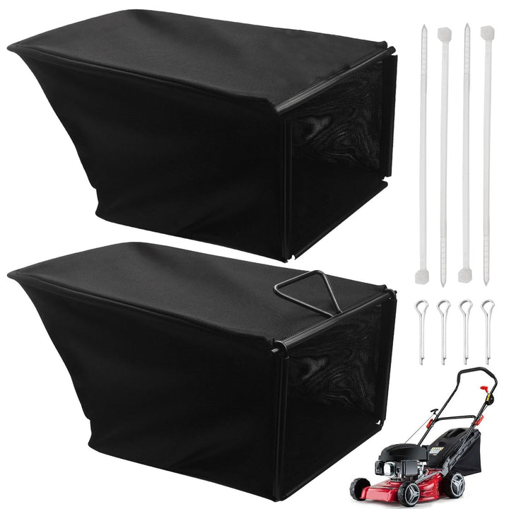 Braveboy grass catcher bags 2-pack for Toro 22-inch Recycler mowers, ready for debris collection.