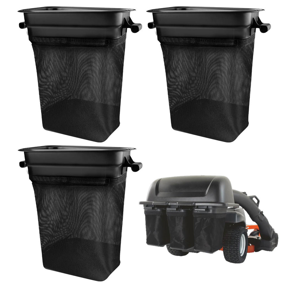 Braveboy grass catcher bag 3-pack for easy yard cleanup and replacement