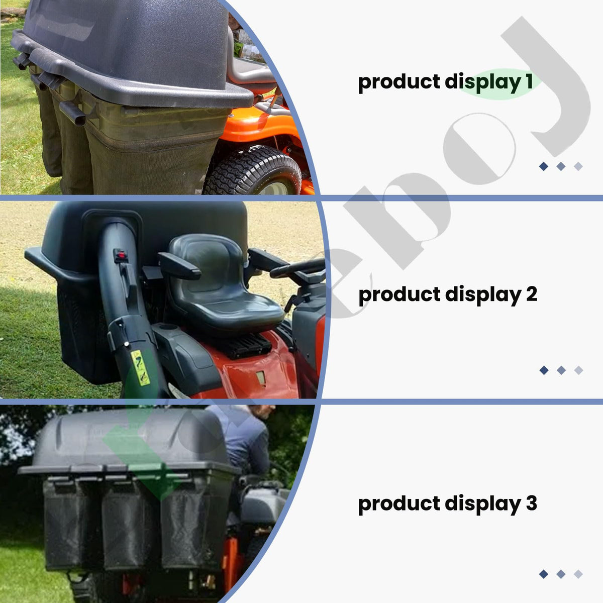 Braveboy grass catcher bag compatible with Craftsman mowers for versatility
