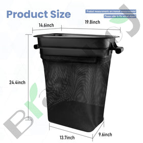 Braveboy grass catcher bag compatible with Husqvarna for flexible setups