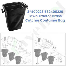 Braveboy grass catcher bag 3-pack ready for immediate use