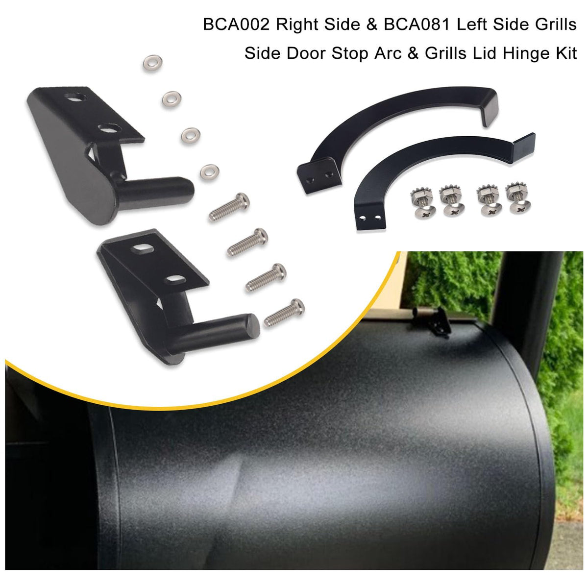 Braveboy grills lid hinge kit right enables secure, easy installation