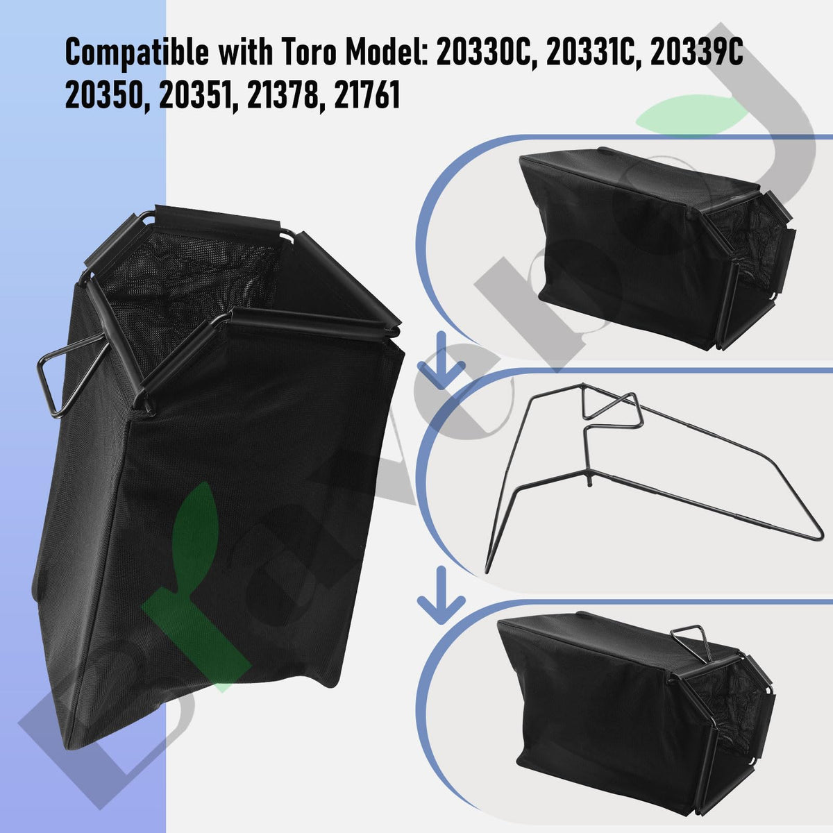 Braveboy compatibility with 20339 and 20361 broadens mower replacement choices.