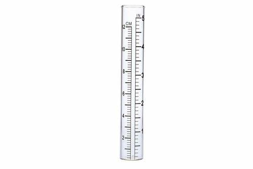 BRAVECOW glass tube with calibration marks for clear rainfall measurements.