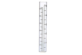BRAVECOW outdoor measure glass tube for lawn watering and precipitation tracking.