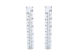 BRAVECOW two-pieces rain gauge tubes enable easy replacement on stakes.