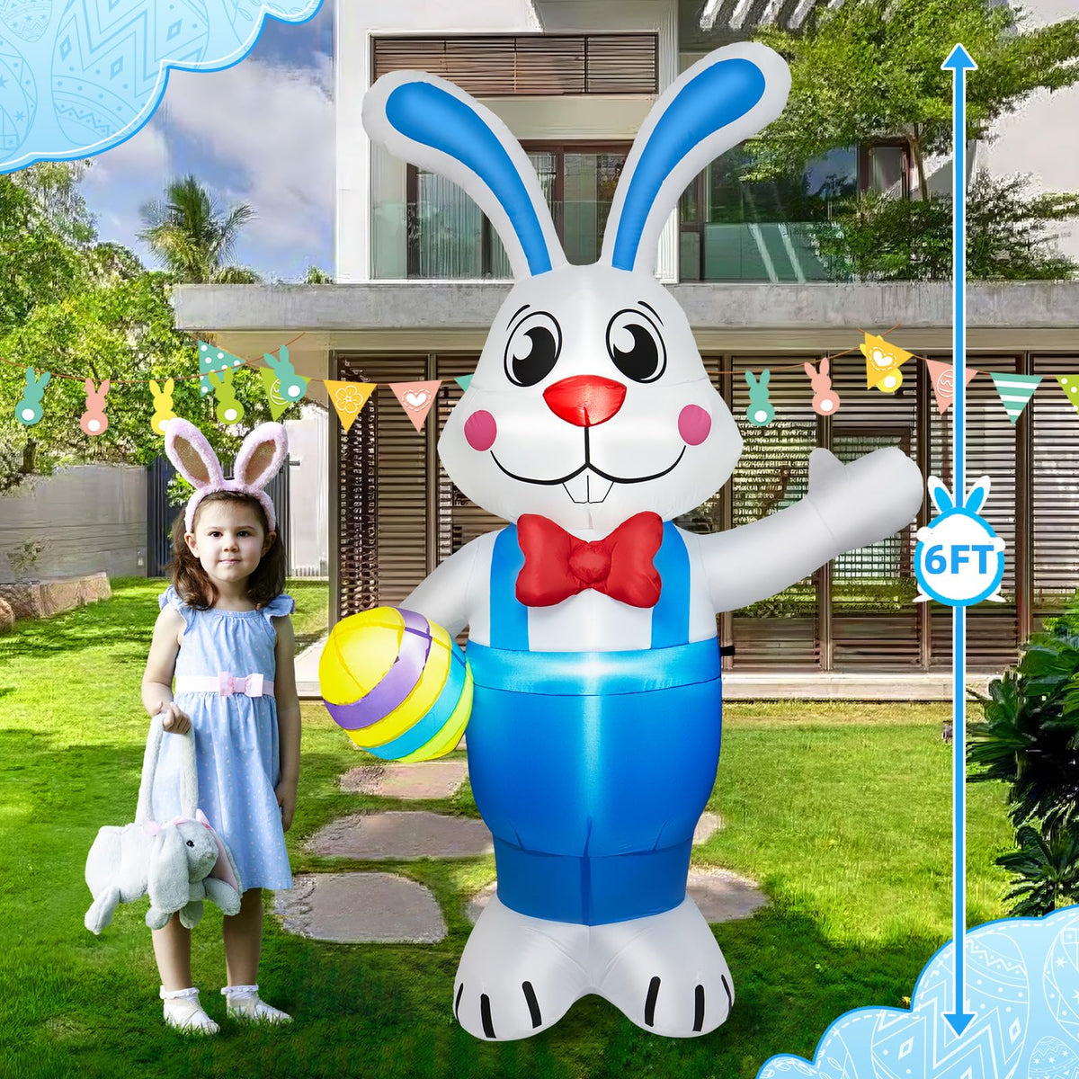 BRDJade outdoor Easter yard decor creates welcoming curb appeal