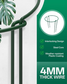 Breeze Touch 16-inch plant stake setup demonstrates quick, flexible garden protection.