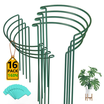 Breeze Touch 16-pack plant stake in soil providing sturdy garden support.