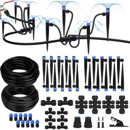 Breeze Touch 230FT main tubing laid out for expansive garden coverage