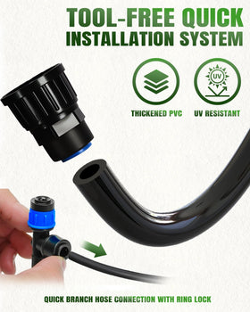 Breeze Touch micro-drippers and emitters for targeted root watering