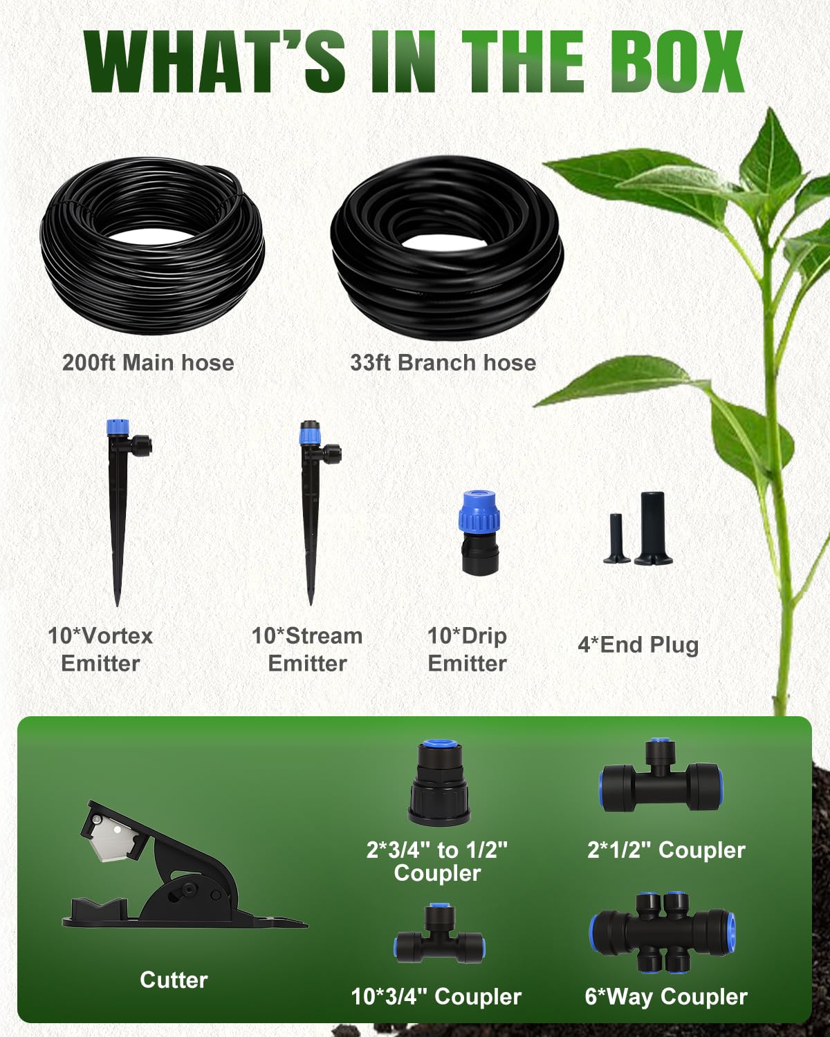 Breeze Touch misting sprayers for cooling and light irrigation