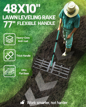 Breeze Touch adjustable 78-inch handle extended reach for leveling