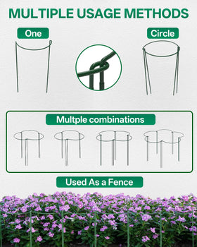 Breeze Touch connectable stakes form create circles, rows, or cloverleaf shapes.