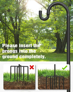 Breeze Touch 7-prong design prevents tipping in bad weather.