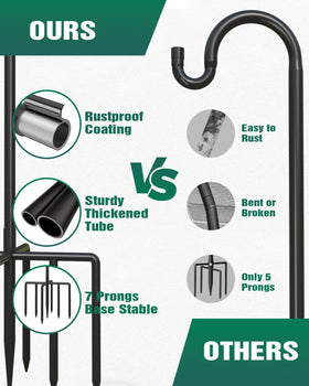 Breeze Touch height-adjustable sections allow versatile hanging heights.