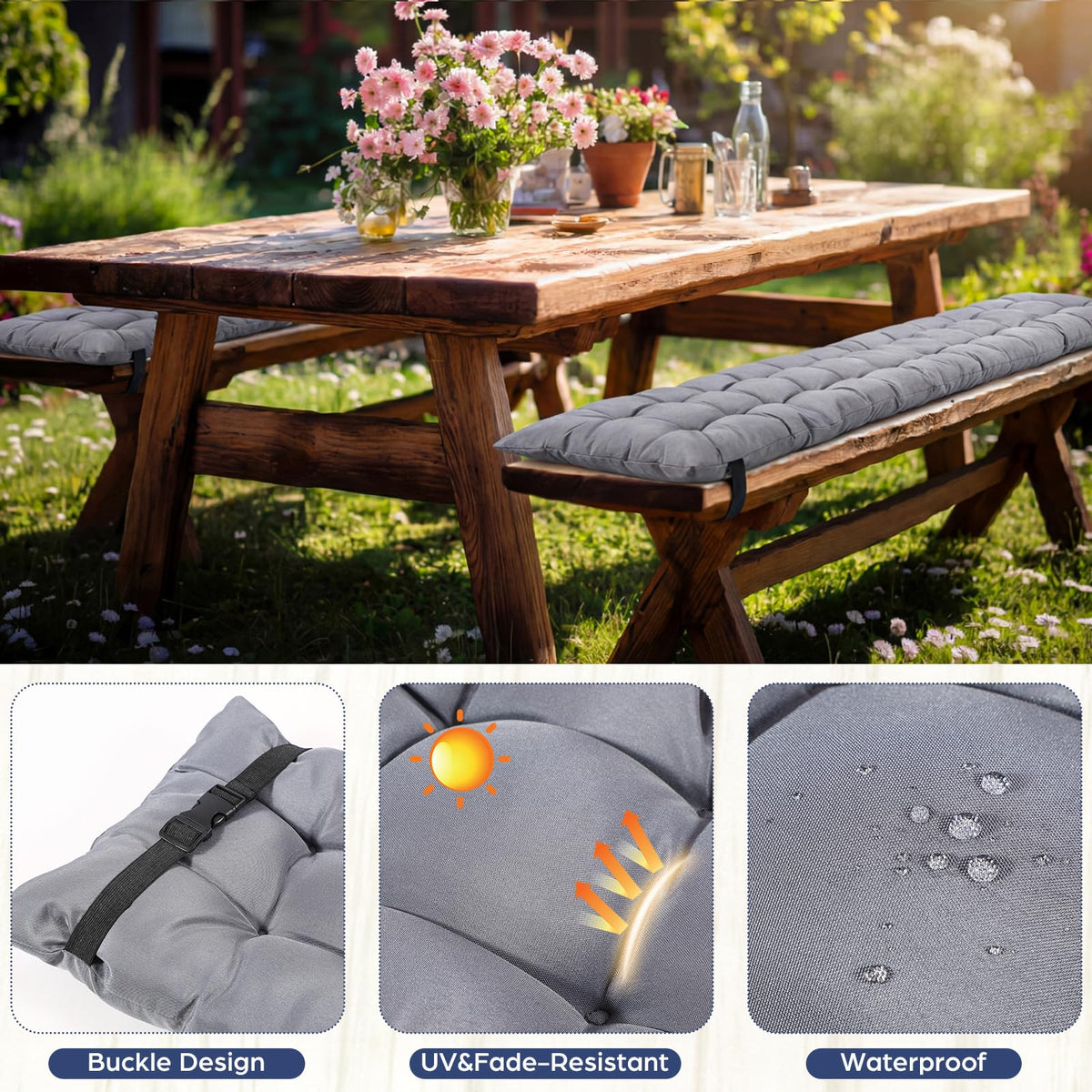 BreezeHug soft silk floss lining delivers cushioned support for sitting comfort.