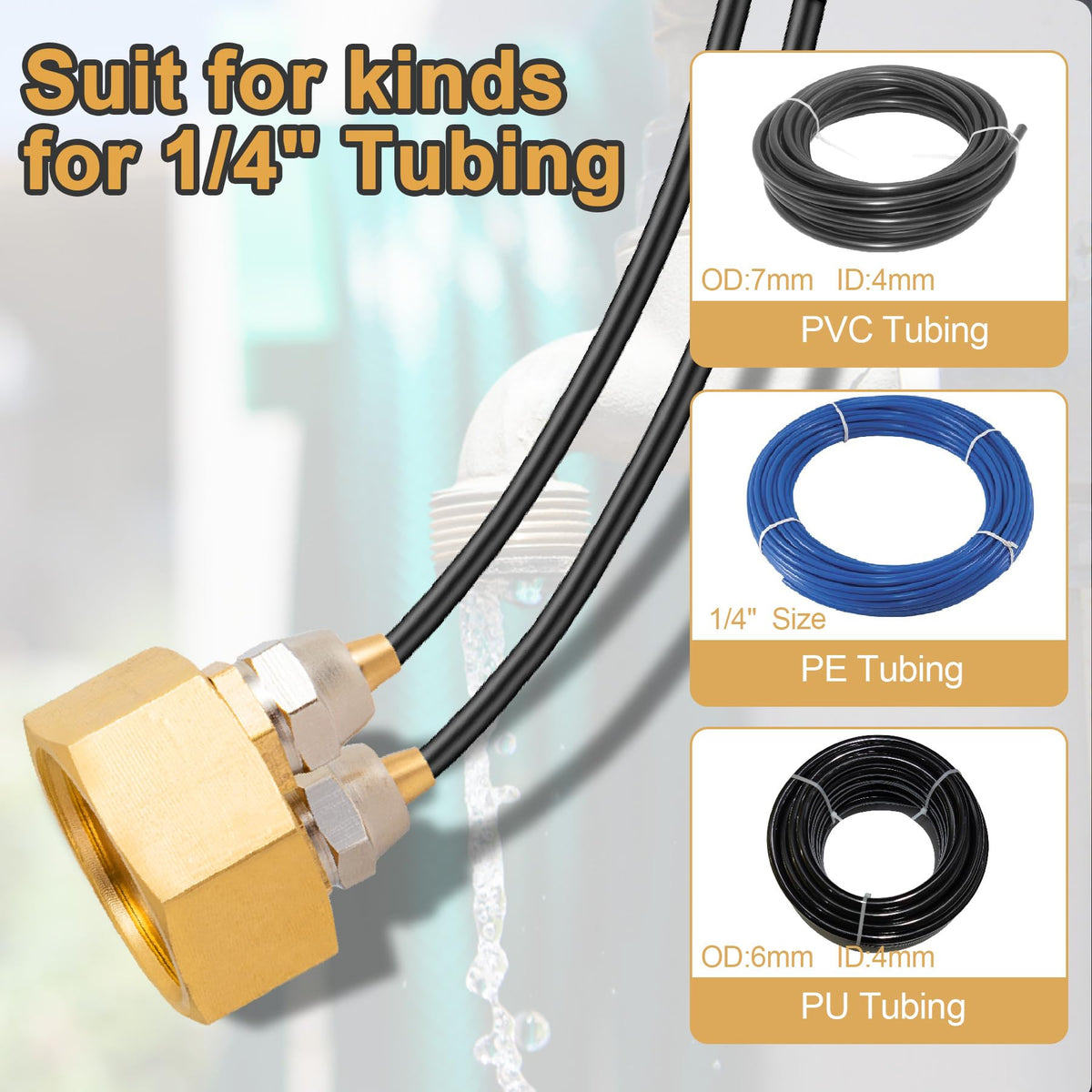 Breezliy barbed tubing attachment ensures secure connections under pressure.