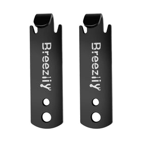 Breezliy fence wire twister on a T-post clip for quick, secure twists.