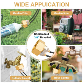 Breezliy packaging shows washers and Teflon tape for leak free installs.