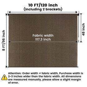 Breezombra shade easy to clean with a damp cloth.