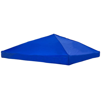 Breezy and Company 10x10 canopy top blue with reinforced stitching for durability.