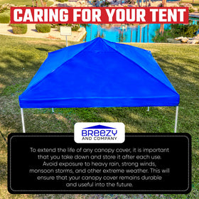 Breezy and Company water-resistant 420D polyester fabric stands up to light rain.