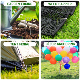 Breezz garden staples halloween-inflatable anchors prevent movement in lawn