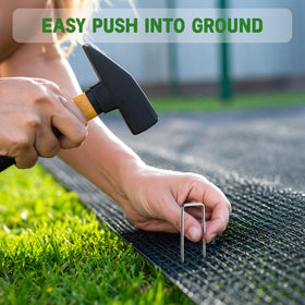 Breezz garden staples yard-fabric stakes help secure landscape fabric