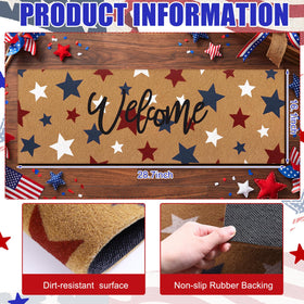 Breling 250th anniversary stars mat suited for Independence Day and Memorial Day.