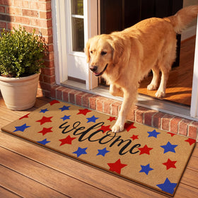 Breling front door mat made from durable coir with non-slip backing