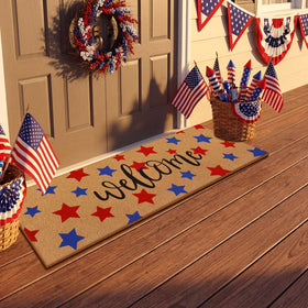 Breling Independence Day decor doormat adds festive curb appeal