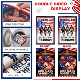 Breling patriotic garden flag set offers versatile outdoor decor for summer holidays