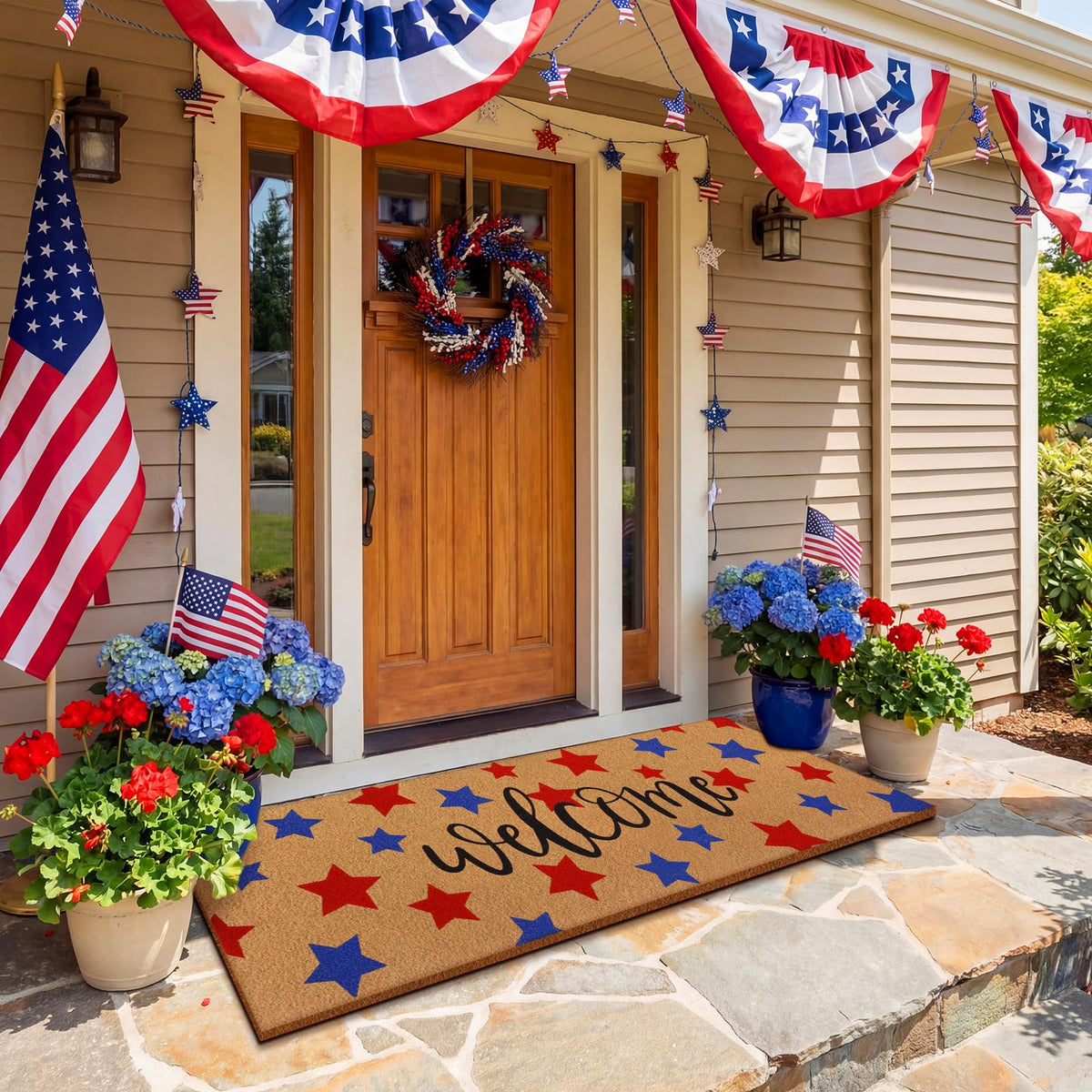 Breling patriotic gift mat suits new homeowners and festive occasions