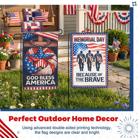 Breling Veterans Day flag visual suits year-round patriotic displays