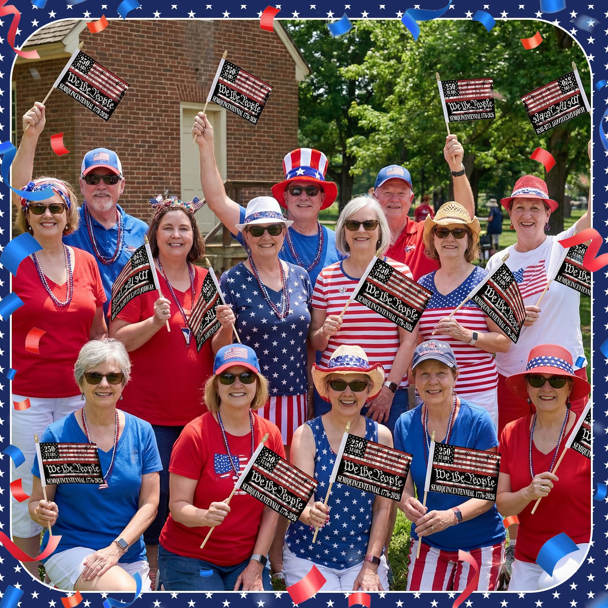 Breling waterproof, sunproof, fade-resistant flag for indoor or outdoor use.