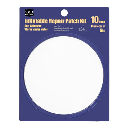 Breliter inflatable patch round 6in ready to seal leaks on pool toys
